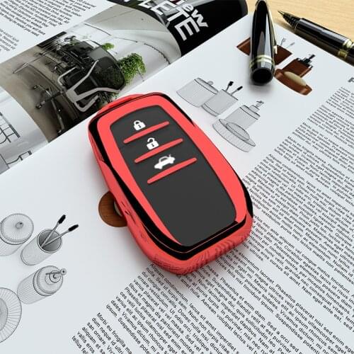 New Soft TPU Soft Glue Car Key Case Cover for Toyota Prius Camry Corolla C-HR CHR RAV4 Prado 2018 Accessories Keychain Covers