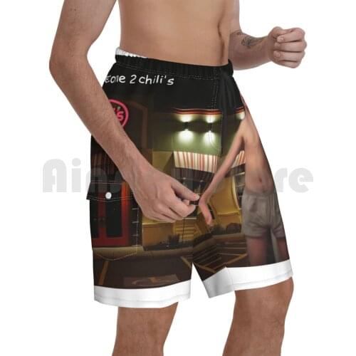 Hi Welcome To Chilis Beach Shorts Men Beach Pants Swim Trunks Vine Meme Vine Funny Dank Memes Packie Trending New