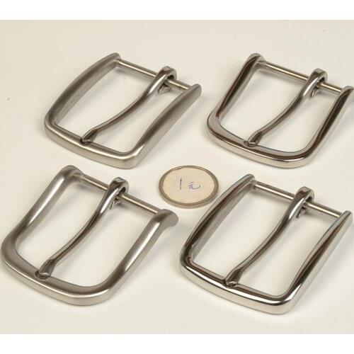 High quality solid stainless steel men DIY belt pin buckle 2pcs/lot slim edge