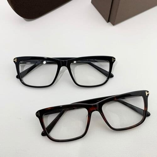 Retro Square TOM Eyeglasses Frame Optical Myopia Men And Women TF5407 Fashion Acetate Glasses Frame