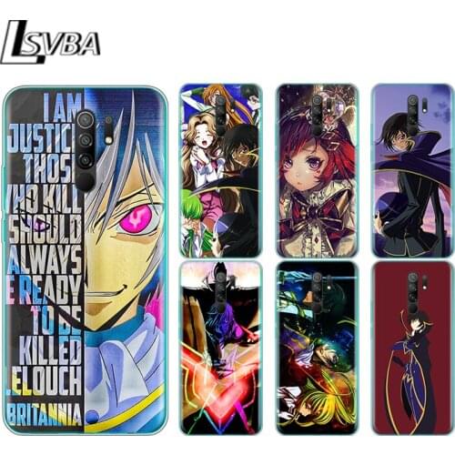 Cartoon Code Geass Lelouch Silicone Cover For Xiaomi Redmi Note 9 9A 9AT 9C 9S Pro Max 9T 8T 8 7 6 5 Pro 5A 4X 4 Phone Case
