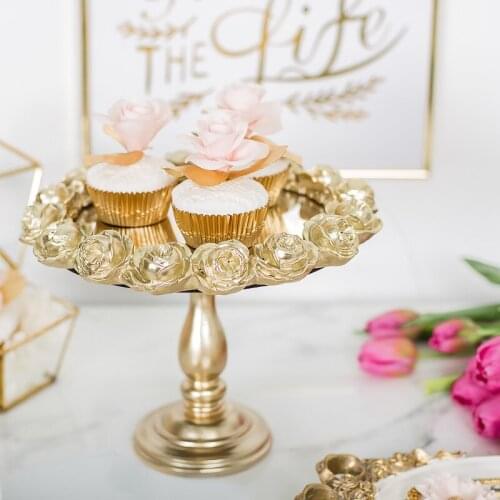 Wedding decoration mirror for birthday party supplier for baby girl metal cupcake stand decorator candy bar wedding reception