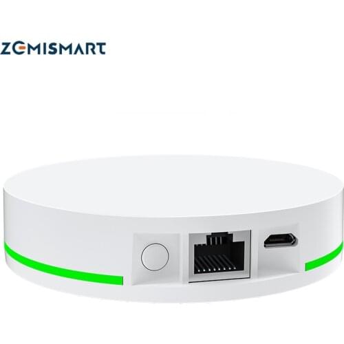 Zemismart Tuya Zigbee Gateway Zigbee 3.0 Hub with Network Cable Socket Wired Connection Smart Life Control