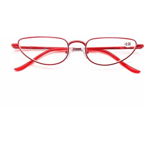 2019 Retro Cat eye Women Reading Glasses Red Blue Black Hyperopia Optical lenses Eyewear Power +1.0+1.50+2.0+2.5~+3.5