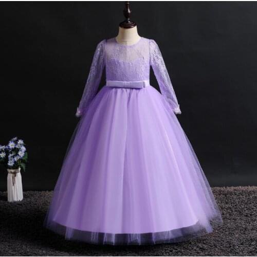 2019 childrens long evening princess dresses kids party clothes baby girls high quality clothing toddler ball gown dress