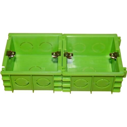 5 PCS 86x86x44mm Wall Plate Wall Mounting Socket Box Internal Cassette PVC Switch Mounting Box Junction Box