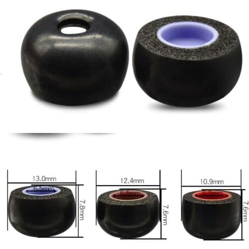 6pcs/3 Pairs Memory Foam Ear Tips for TWS Ture Wireless Earbuds- Bragi Dash Pro The Headphone/ Samsung Gear IconX, Galaxy Buds