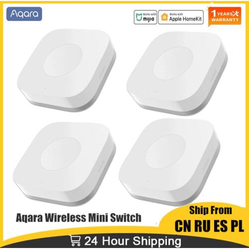 Xiaomi Aqara Wireless Mini Switch Smart Zigbee Sensor One Key 3-Way Control Button Home Security Mihome Homekit Remote Control