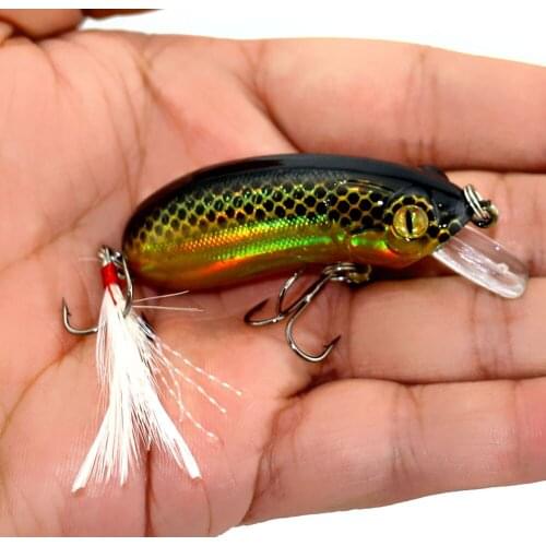 INFOF 5Pcs/lot 60mm 10g Hard Fishing Lures Crankbait 1.8-3.9M Floating Wobblers Best Crank Hard Bait for Sea Carp Fishing