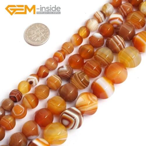 Natural Lantern Shape Bostwana Agates Stone Loose Beads For Jewelry Making 8mm 10mm 12mm 14mm 15 inches DIY Wholesale