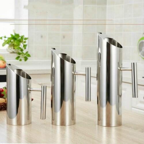 Kettle Water Jug Stainless Steel Cold Water Pot Straight Ice-resistant Jug Kettle Home Drinking Tools Juice Container WF1023