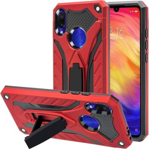 Cover for Xiaomi Redmi Note 7 Case for Redmi 7 7A 8 8A 9 9A 9C 9T Luxury Shockproof Tough Silicone Armor Phone Case Stand Holder