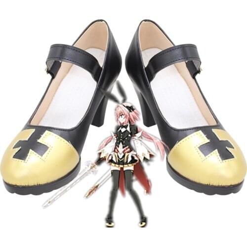 FGO Fate Grand Order Saber Sword Order Astolfo Asutorufo Games Customize Cosplay High Heels Shoes for Halloween party cos shoes