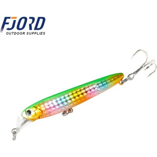 New products 5colors Rocket bait pencil Minnow lure Long casting lure Sinking Fishing Lure