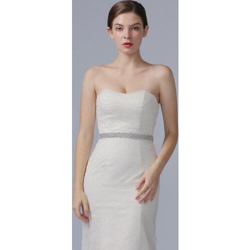 Crystal Sash Wedding Belts Rhinestone Wedding Dress Belt Women Bridal Handmade Beaded 2020