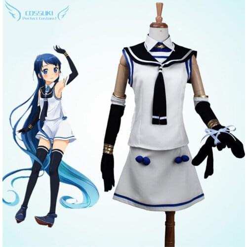Kantai Collection Kankore Samidare Dress Cosplay Costume , Perfect Custom For You