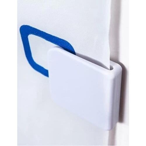 Creative 2Pcs/set Shower Curtain Clips Anti Splash Spill Drop Water High-quality Guard Shower Curtain Rings Clip Bathroom Tools