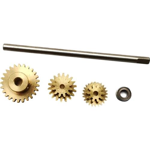 RC Metal 19T 24T 26T Gear Set Upgrade Parts for WPL D12 1/10 Trucks DIY Accs