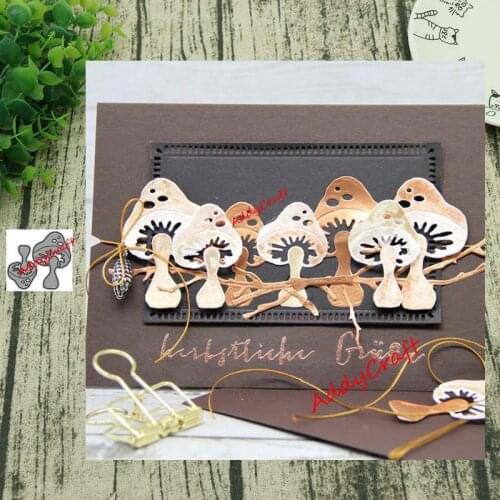 Metal cutting dies little mushroom cut die mold decoration Scrapbook paper craft knife mould blade punch stencils die