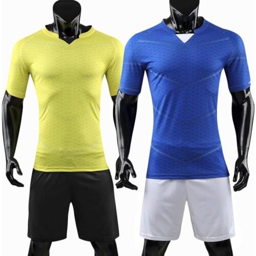 Men Football Jersey Training Sport Team Game Soccer Jersey Set Custom Us Name Number Breathable Running Sets Yellow Clothes