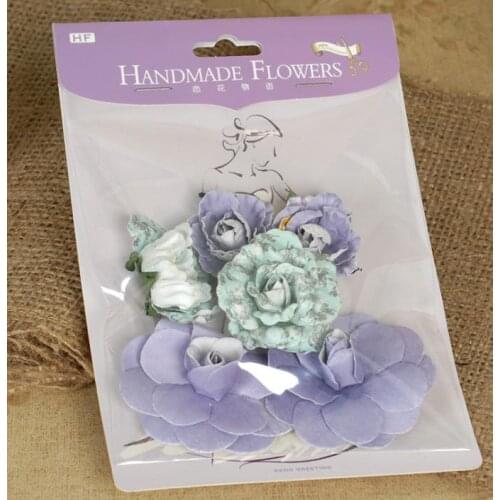 Handmade Flowers Pack DIY 3D Paper Flower For Cardmaking,Scrapbook Embellishments
