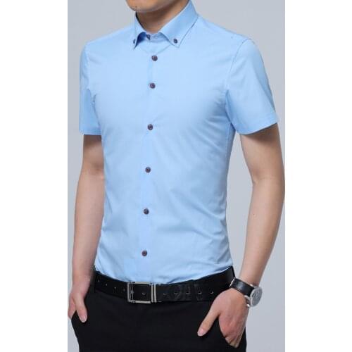 2019 New Fashion Mens Luxury Stylish Casual Dress Shirts Long Sleeve Slim Fit Shirt Men Slim Casual Brand Clothing