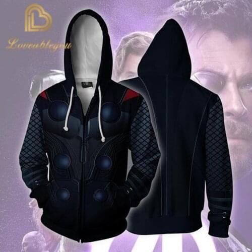 2020 New Fashion Mens Hoodie Fashion Mens Thor 3d Print Pullover Street Casual Cosplay Sweatshirt Oversize