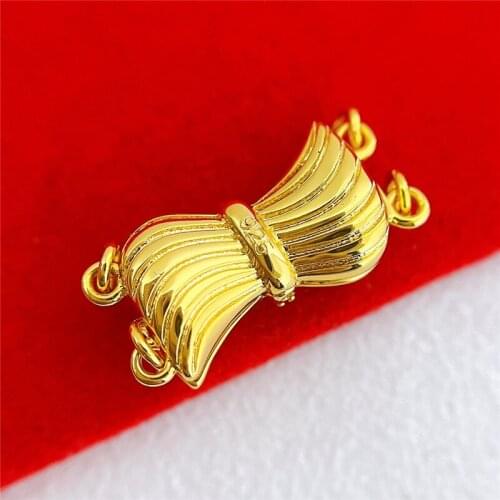 Wholesale DIY Natural Stones Beads Jewelry Making Accessories Silver/Gold/Rose Gold Metal Connector Clasps Findings