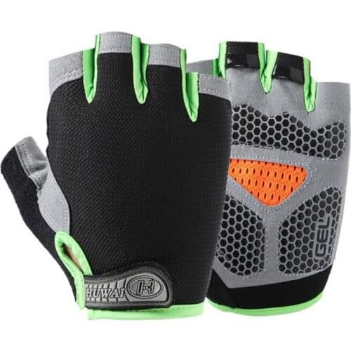 Men Women Cycling Gloves Half Finger Butterfly Network Gloves Sports Riding Bike Bicycle Gloves Anti-slip Fitness Gloves