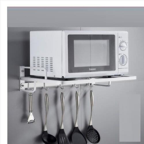 Microwave oven rack thickening space aluminum kitchen wall hanging Double layer rack bracket support frame wx7241702 XI