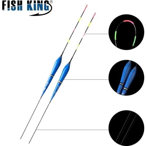 FISH KING Fishing Float 1PC LED Electric Float Light Luminous Electronic Float Without Battery For Fishing Tackle