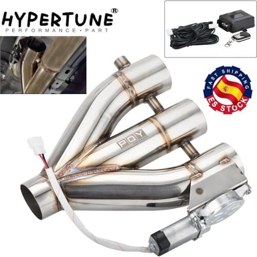 Brand New 3in1 2.5" 63mm / 3.0" 76mm Electric Exhaust 3 Outlet Downpipe E-Cutout Cut Out Valve With Remote Control Wireless