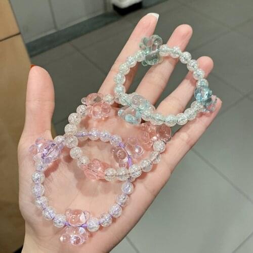 Alloy Geometric Rhinestone Elastic Hair Band Ball Hair Tie Hair Accessories For Women Crystal Rubber Band For Hair Scrunchies