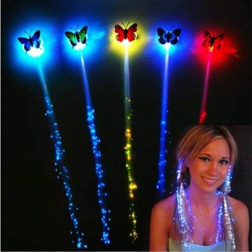 Led Luminous Plait Flashing Hair Braid Decoration Glowing Hairpin Hair Ornament Christmas Party Gifts