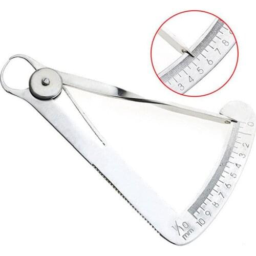 Triangle Caliper Mechanic Measuring Tools Autoclavable Metal Surgical Dental Ruler Inner Crown Gauge ruler crown gauge