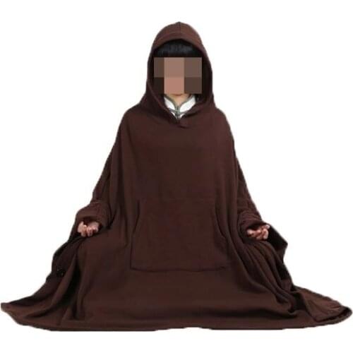 UNISEX WINTER&AUTUMN meditation cloak warm COTTON buddhism abbot nunsuits robebuddhist monks Lay capes carpetcoffee