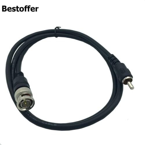 1.5m BNC Male to RCA Male Coax Cable Cord Adapter Connector for CCTV DVR Camera Lot