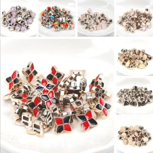 Acrylic Golden-plated Buttons Garment Accessories DIY Sewing Supplies Painting Handmade Home Decoration 10~14mm 10pcs