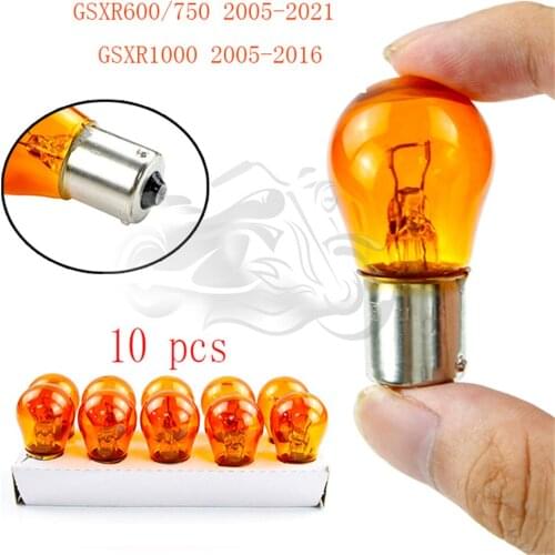 10Pcs for GSXR600 GSXR750 2005 - 2021 GSXR1000 2005 - 2016 Turn Signal Brake Stop Bulb Daytime Running Lights GSX-R 750 2011 K9