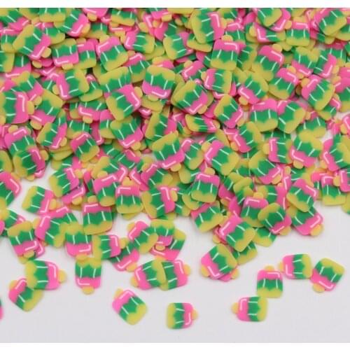 100g/lot Popsicle Slices Polymer Clay Ice Cream Soft Pottery for Toys Decoration DIY Crafts Filler Accessories