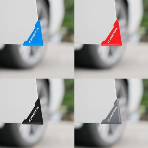 2Pcs Silicone for Hyundai Creta Car Door Corner Cover Bumper Crash Scratch Protector Anti-Scratch Crash Protection