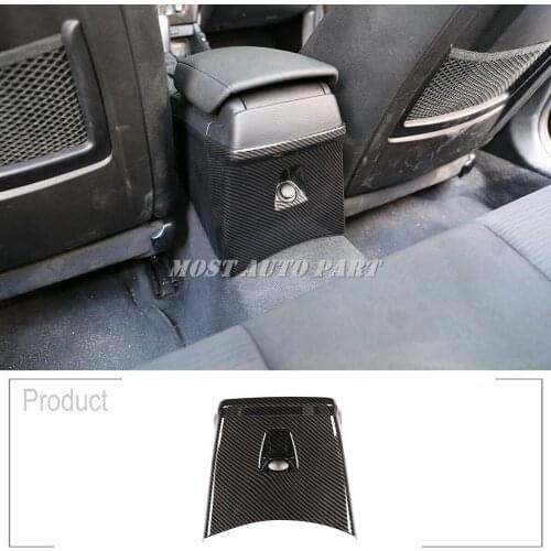 ABS Plastic Carbon Fiber Look Rear Seat Air Conditioning Vent Frame Cover For BMW X1 E84 2011-2015 1pcs Car Decoration Car Trim