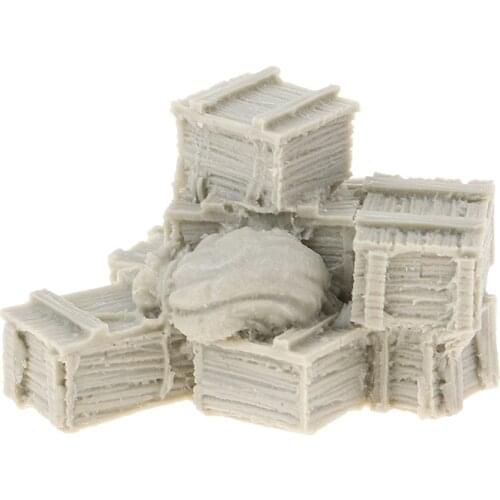 WWII Soldier Scene Accessories Resin Boxes and bags Resin Kit