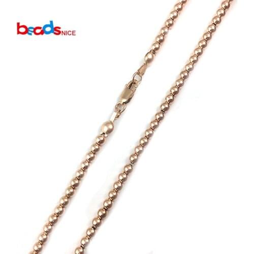 Beadsnice ID39911smt2 Beaded Choker Necklace Gold Filled Chain Necklace Best Gift For Women