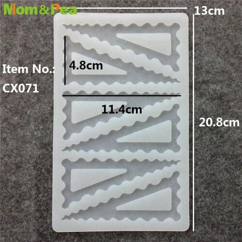 CX071 6-Trigon Shaped Silicone Mold Chocolate Ornamental Fondant Mould Cake Decoration Tools