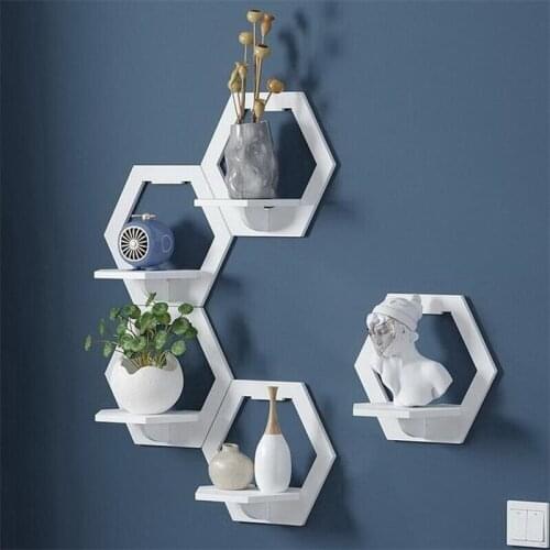 Wall Decoration Bedroom Organizer Phone Charger Rack Wall Mounted Flower Shelf
