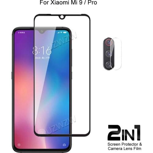 For Xiaomi Mi 9 Pro / Mi 9 Front Screen Protector Protective Tempered Glass & Camera Lens Film For Xiaomi Mi 9 Pro