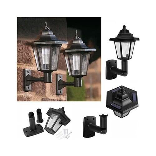 Home Garden Solar Night Light Outdoor Solar Power LED Path Way Wall Landscape Mount Garden Fence Outdoor Lamp Street Light