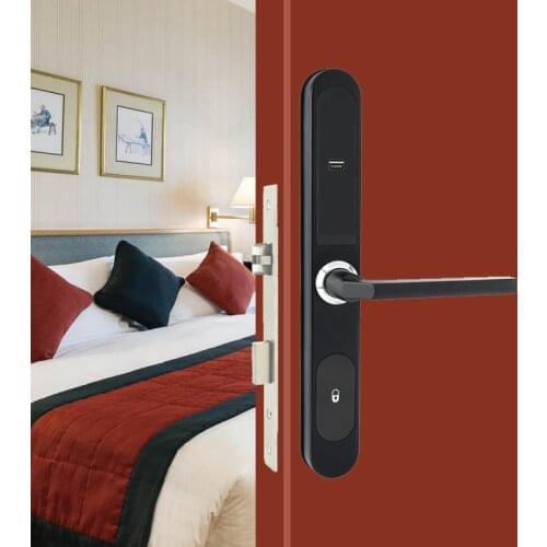 Apartment Hotel Student Hostel Classis European Style ODS proUSB Hotel Lock System 22mm Mortise Silver Black Aluminum Profile