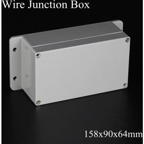 158x90x64mm ABS IP65 Waterproof Plastic Wire Junction Box With Mounted Distribution Enclosure Project Case Electronic Terminal